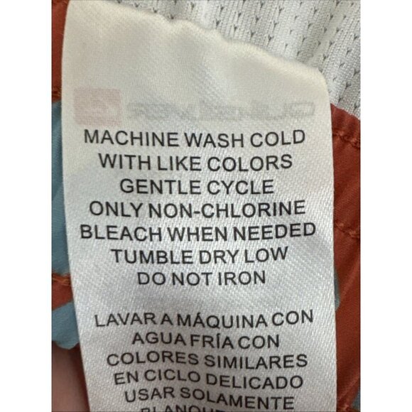 Quiksilver Men's S Brief Lined Board Shorts Hybrid Orange Tropical Inseam 6.5" - Picture 12 of 14